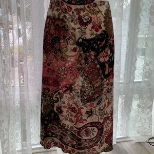 Lovely Susan Lawrence Multi Colored Skirt